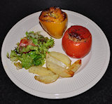 Gemista | gevulde tomaten en paprika's