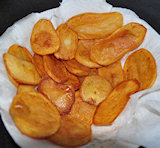 Aardappelschijfjes bakken