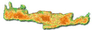 De kaart van Kreta - The map of Crete - Plattegrond Kreta - The map of Crete