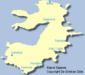 Kaart van Salamis -Map of Salamis
