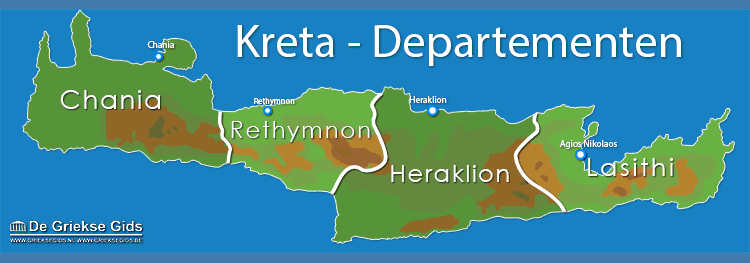 Kaart van Kreta