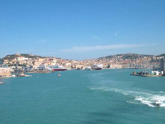 De haven van Ancona, Italie