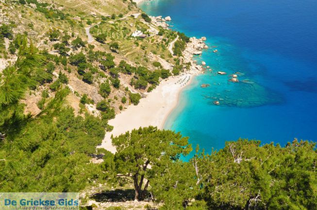 Apella Beach, een van de mooiste stranden op Karpathos