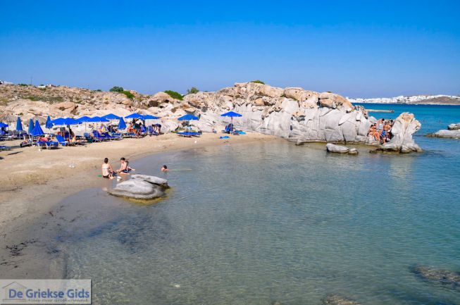 Kolimbithres beach bij Naoussa op Paros