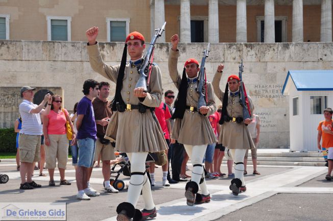 Grieks Parlement Athene Evzone