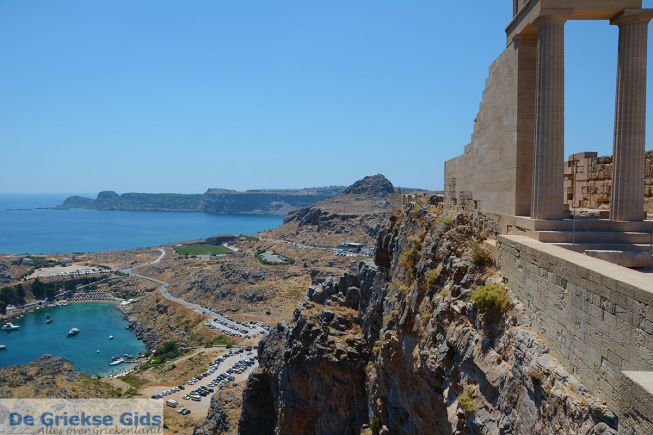 Uitzicht vanaf Lindos Akropolis