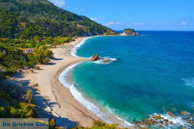 Strand Potami Samos - Egeisch eiland