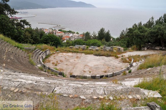 Het Antieke theater Thassos-stad