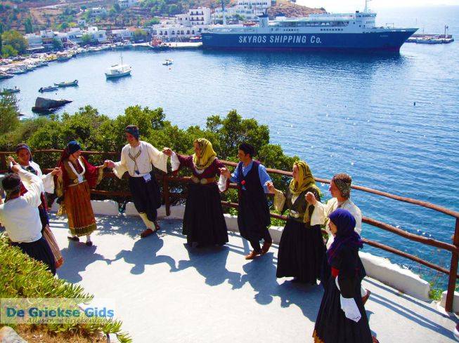 Traditionele dans op Skyros