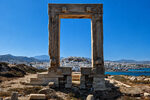Naxos stad Portara tempel | Cycladen - Foto van De Griekse Gids