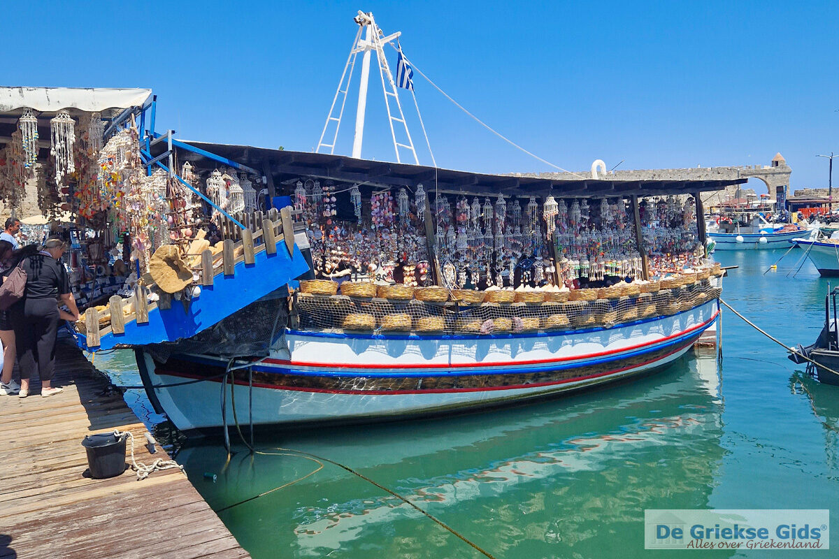 Rhodos-stad schelpenboot