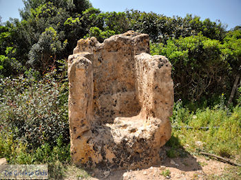 De troon van Falassarna (Falasarna) Chania Kreta | Griekenland | Foto 25 - Foto van https://www.grieksegids.nl/fotos/eiland-kreta/fotos-mid/falassarna-kreta/falassarna-kreta-25.jpg