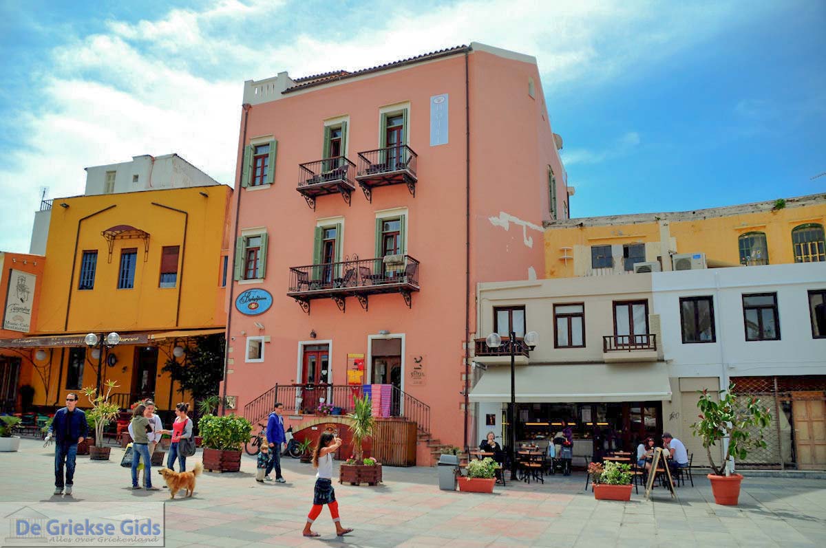 foto Kleurrijke gebouwen  | Chania stad | Kreta