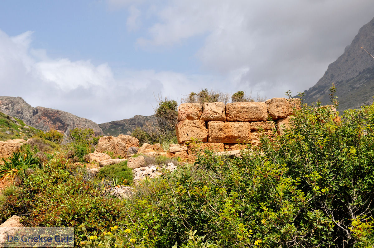 Muren oud Falassarna (Falasarna) Chania Kreta | Griekenland | Foto 40