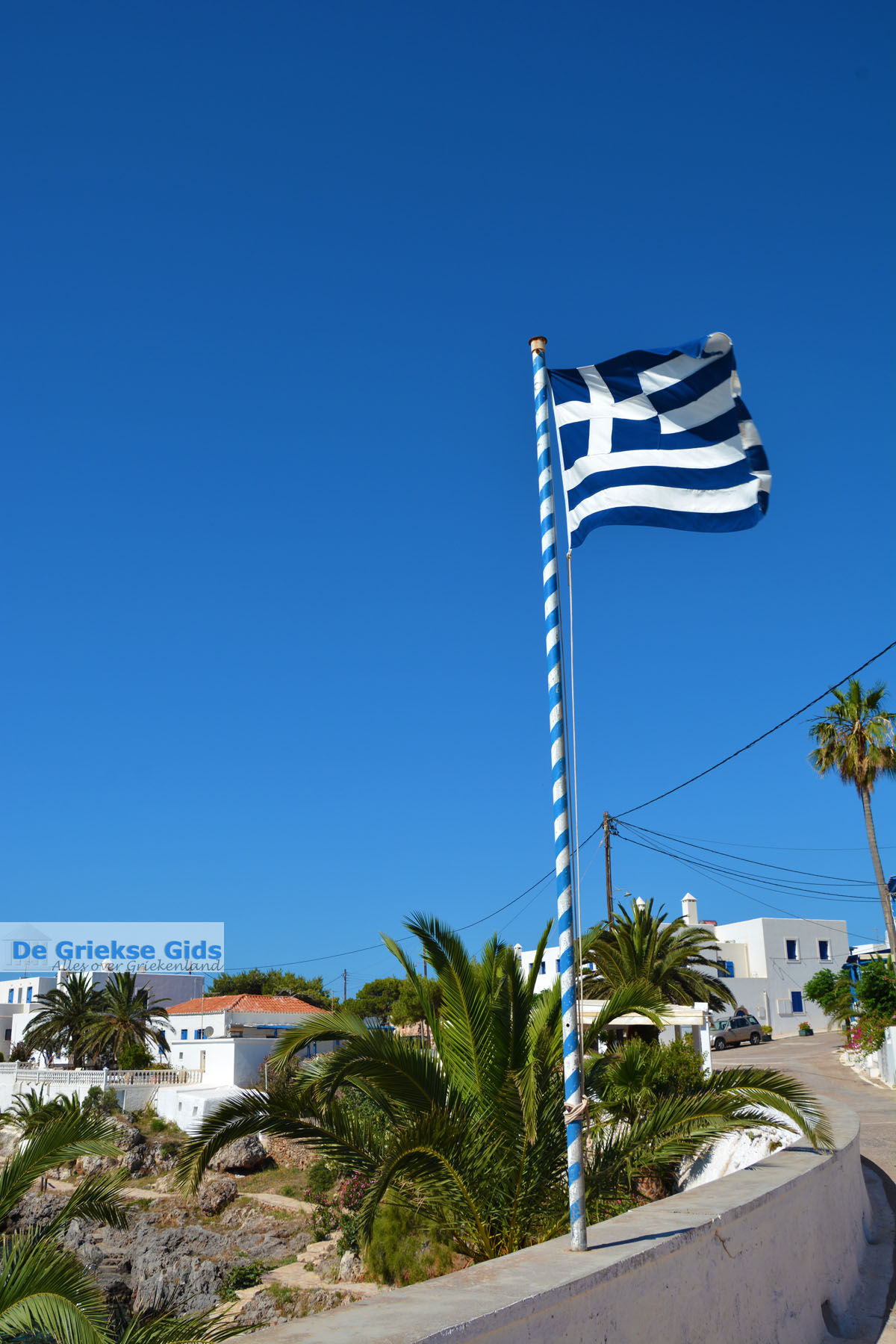 foto Griekse vlag Avlemonas Kythira | Griekenland 64