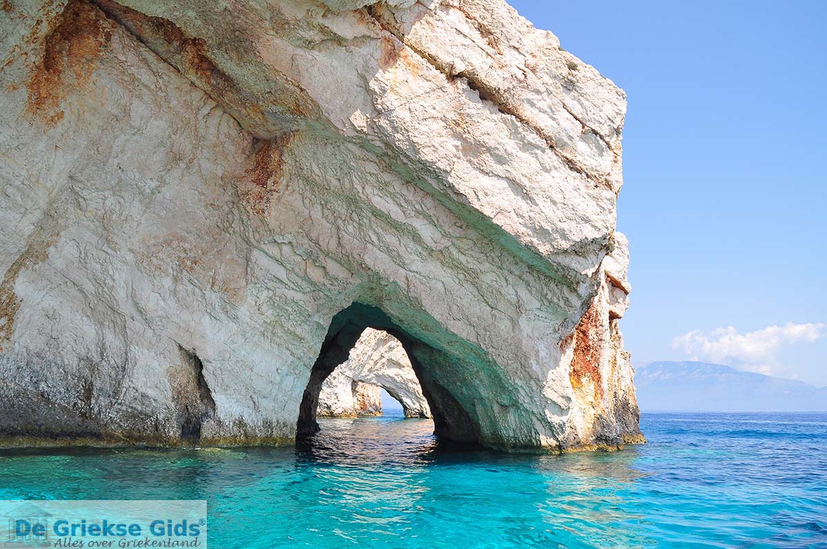 De Blauwe grotten op Zakynthos