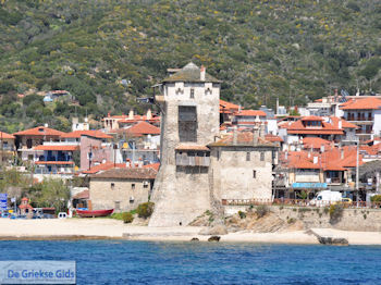 Foto van het kasteel van Ouranoupolis | Athos gebied Chalkidiki | Griekenland - Foto van https://www.grieksegids.nl/fotos/griekse-gidsnl/chalkidiki350/athos-gebied-chalkidiki-358.jpg