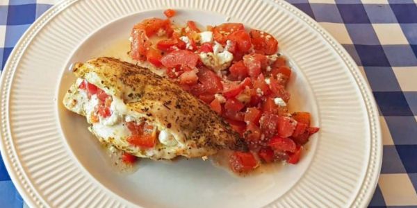 Griekse kipfilet gevuld met feta - Griekse hoofdgerechten