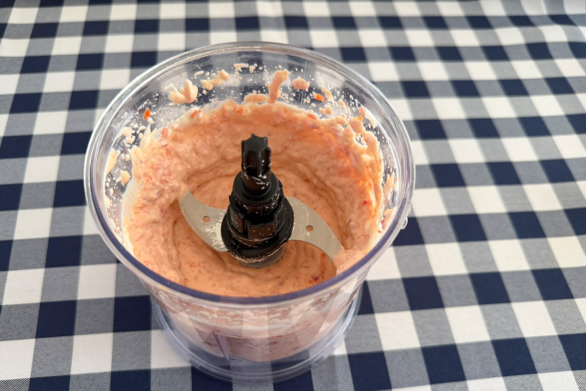 In de blender fijnhakken