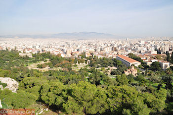 De oude markt van Athene gezien vanaf Pnyx - Foto von GriechenlandWeb.de