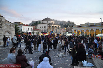 Het drukke Monastirakiplein - Athene - Foto von GriechenlandWeb.de