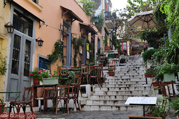 Steegjes Mnisikleous str Plaka - Anafiotika - Athene - Foto von GriechenlandWeb.de