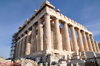 Het Parthenon gezien vanuit het zuiden