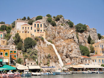 Een pittige trap - Eiland Symi - Foto van De Griekse Gids