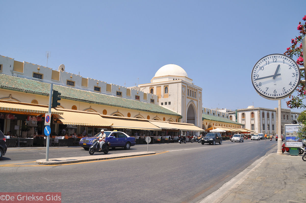 foto Het gebouw van de nieuwe markt - Rhodos stad