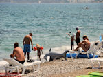 Het zand-kiezelstrand in het noordelijke Faliraki - Foto van De Griekse Gids