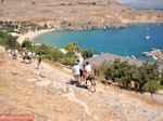 Afdaling Lindos op de ezel - Foto van De Griekse Gids