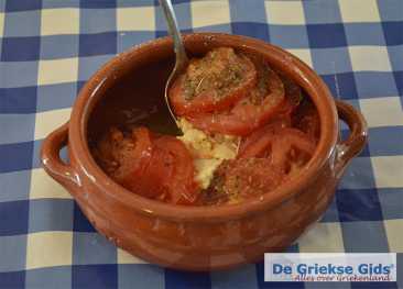 Feta met tomaat - gesmolten feta