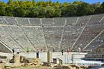 Theater Epidavros -Epidaurus in Argolis op Peloponnesos foto 1 - Foto van De Griekse Gids