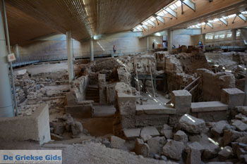 Opgravingen Akrotiri Santorini | Cycladen Griekenland | Foto 26 - Foto van https://www.grieksegids.nl/fotos/santorini/normaal/akrotiri-santorini-026.jpg