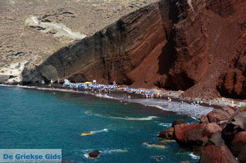 Red Beach Akrotiri Santorini | Cycladen Griekenland | Foto 190 - Foto van https://www.grieksegids.nl/fotos/santorini/normaal/redbeach-santorini-009.jpg