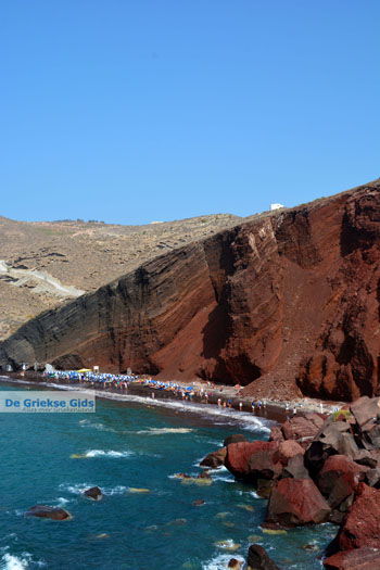 Red Beach Akrotiri Santorini | Cycladen Griekenland | Foto 192 - Foto van https://www.grieksegids.nl/fotos/santorini/normaal/redbeach-santorini-011.jpg