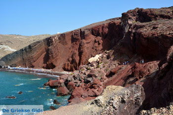Red Beach Akrotiri Santorini | Cycladen Griekenland | Foto 196 - Foto van https://www.grieksegids.nl/fotos/santorini/normaal/redbeach-santorini-015.jpg