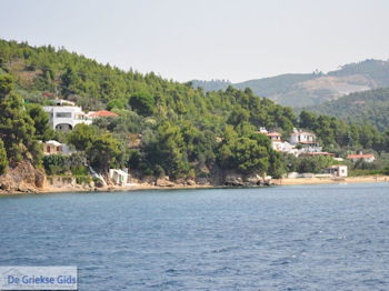 Aan de zuidkust van Skiathos - Foto van https://www.grieksegids.nl/fotos/skiathos/350pixels/eiland-skiathos-003.jpg