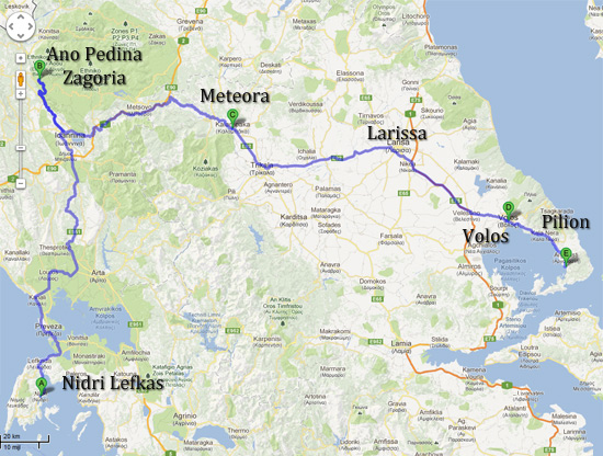 De gevolgde route (klik om te vergroten)