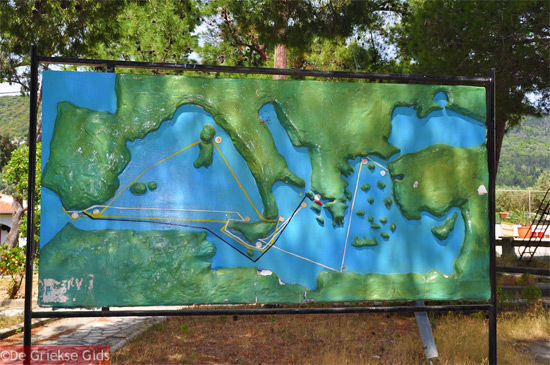 De route die Odysseus heeft gevolgd