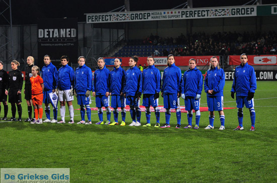 Nederland - Griekenland vrouwenvoetbal Nederland-Griekenland damesvoetbal