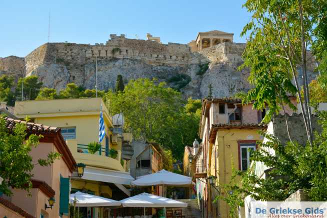 Athene Akropolis vanaf Anafiotika Attica - De Griekse Gids - Foto van De Griekse Gids