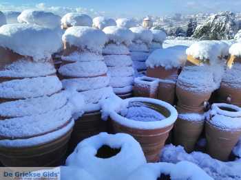 Sneeuw in Thrapsano Kreta - De Griekse Gids - Foto van Andreas Dorgiomanolakis