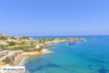 Sarantari Beach Chersonissos Heraklion Kreta luchtfoto - Foto van De Griekse Gids