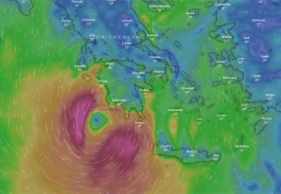 Cycloon over Griekenland?