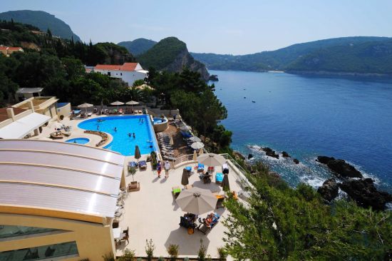Hotel Akrotiri Beach in Paleokastritsa Corfu