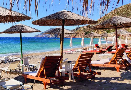 Komi Beach strand Chios