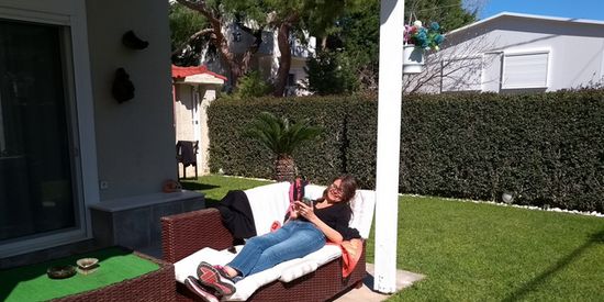 Daar zit je dan in Griekenland