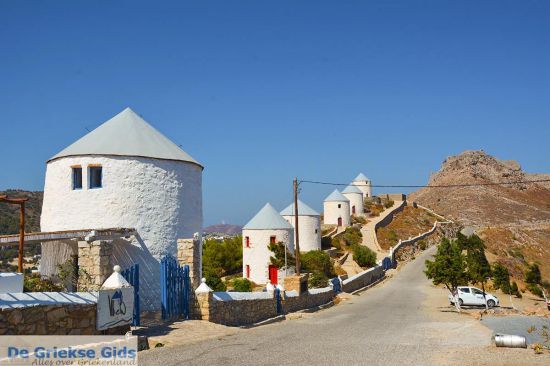 Panteli Molens en kasteel op Leros