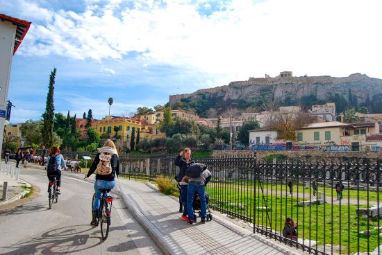 Fietsen in Athene